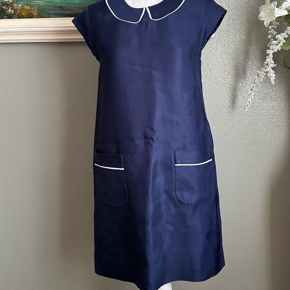 Kate Spade French Thelma Peter Pan Collar Dress Size 4 - Picture 10 of 17